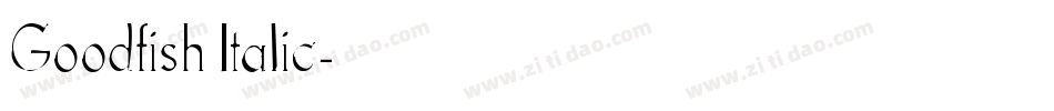 Goodfish Italic字体转换
